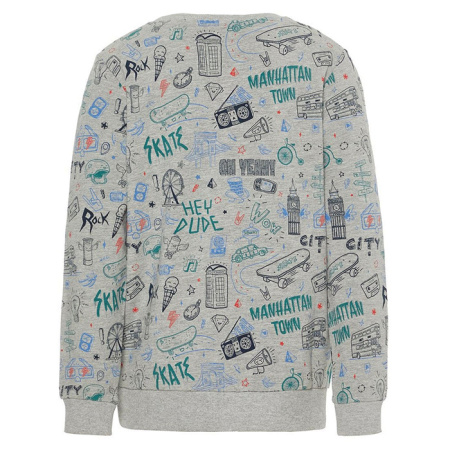 Толстовка для мальчика Серый S